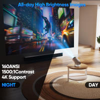Mini proyector HY300 Pro 4K, Android 11, Dual Wifi6 200 ANSI BT5.0, 1080P, 1280x720P, portátil, cine en casa, proyector al aire libre - details 4