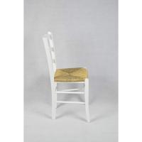 Venezia para Cocina y Comedor, Estructura en Madera de Haya barnizada Color Blanco y Asiento - details 1