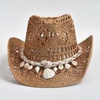 Paja tejida a mano de verano para mujer, decoración de concha, sombrero para el sol y la playa, sombrero femenino - details 4