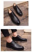 Novedades 2021: parte superior de piel de vaca, suela de goma antideslizante, vestido no irritante, zapatos de cuero de oficina para hombre - details 1