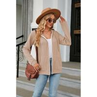 Sudadera con capucha y cremallera cerrada para mujer - details 12