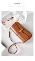 Piel de vaca de alta calidad de nicho Baguette Bolsa, Premium Feeling bolsa de axila, las mujeres 2025 Nuevo Cien Bolsa de hombro, bolsa de crossbody - details 9