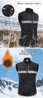 WOSAWE-Chaleco térmico de invierno para Ciclismo, chaqueta polar a prueba de viento, Jersey de Ciclismo, equipo profesional - details 4