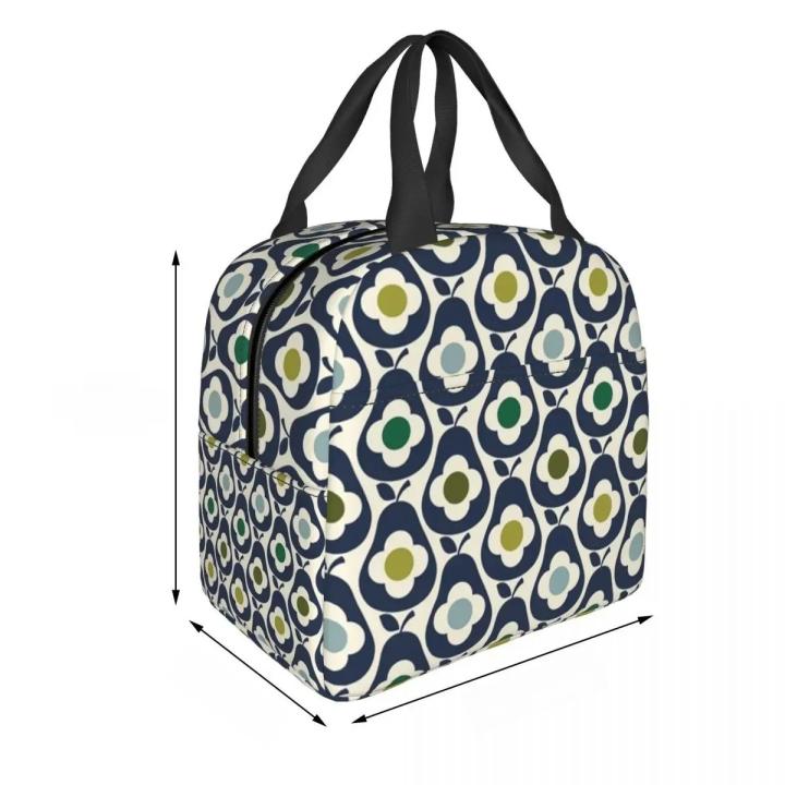 Scandinavian Style Resuable Lunch Box for Women Leakproof Cooler Thermal Food Insulated Lunch Bag Office Work