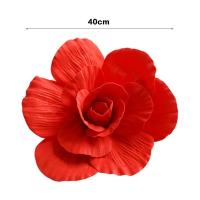NUEVA flor artificial de 40 cm, tamaño grande, 40 cm de largo, flor de peonía artificial, rama de rosa de espuma PE, simulación de jardín de rosas - details 0
