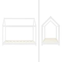 ML-Design ML-257/Kinderbett Hausbett mit Dach 160x80cm Weiß