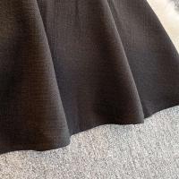 Vestido largo por debajo de la rodilla ajustado Vintage para mujer Otoño Invierno nuevo A-e cuello cuadrado de manga larga Fiesta Club Formal - details 12