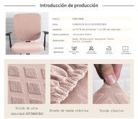 Funda para Silla De Escritorio, Tela De Protección antimanchas, Incluye Cubierta De Respaldo y Cubierta De Asiento - details 1