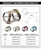 Traje de arnés de nylon para perros grandes Reflejante de luz, ajustable, seguro para paseos al aire libre - details 1