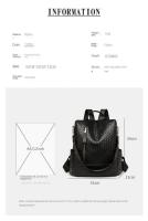 Mochilas de patrón tejidas de cuero suave para bolsos de moda para mujeres y mochilas de gran capacidad para mujeres - details 42