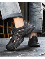 Zapatos de los hombres de verano nuevas sandalias de los hombres no apestan pies agujero zapatos de moda versátil casual zapatos hueco transpirable solo zapatos - details 8