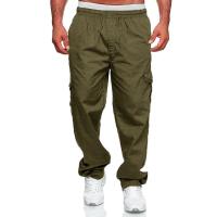 Jerseys rectos con múltiples bolsillos para hombre, pantalones casuales, pantalones Fiess - details 6