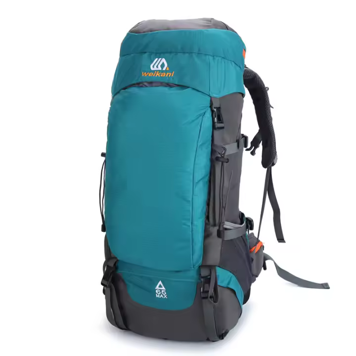 Mochila de Montañismo para Acampar y Senderismo de 65L con Cubierta de Lluvia Bolsa Grande para Hombros de Hombre Material de Nylon Capacidad Ajustable Ideal para Deportes al Aire Libre - 1