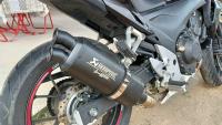 Tubo de escape modificado para motocicleta, escape doble de gran desplazamiento Z900 CB500X Chunfeng 800MT MT09 r3 - details 9