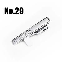 Nuevo Clips para corbata clásicos simples de 4cm, accesorios de Pin diario de Metal para hombre, regalo - details 31