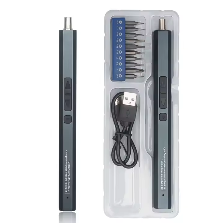 Llave de destornillador eléctrica WOZOBUY 50 en 1 Kit de herramientas de reparación recargable con Tipo-C para smartphones juguetes PC - 1