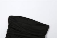 Ropa de mujer, nueva línea de hombros, bolso de pecho, nalgas delgadas, irregulares. - details 12
