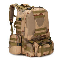 Mochila táctica de 55L 4 en 1 para hombre, bolsa deportiva Molle para exteriores, senderismo, escalada, Mochila de asalto impermeable - details 10