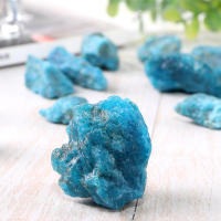 Natural Blue Apatite Crystals Rough Stones Meditation Spiritual Decorative Stones for Wire Wrapping Reiki Yoga - details 1