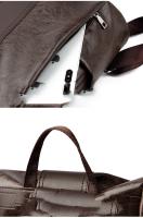 Mochila clásica de cuero sintético suave para mujer, Bolso multiusos a prueba de robo, versión coreana, novedad, envío directo - details 19