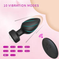 Luces LED de colores, vibración luminosa, tapón anal, control remoto inalámbrico, masajeador de próstata masculino y femenino, diversión anal para adultos - details 1