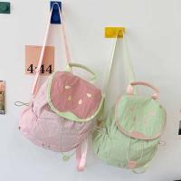 Mochila con cordón de fresa de Color dopamina, mochila de nailon de fruta impermeable de estilo coreano, mochila de viaje de gran capacidad - details 5