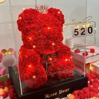 Flor de tulipán Artificial, adornos de luz nocturna hechos a mano, mesita de noche DIY, lámpara LED de noche, decoración de escritorio para dormitorio, regalos de cumpleaños, lámpara de mesa - details 0