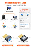 Enchufe Dummy HDMI Compatible 4K HDR Adaptador de Pantalla Fantasma sin Cabeza - details 2
