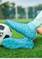 Botas de fútbol profesionales para hombres, zapatos de fútbol TF/FG para niños, tacos de tobillo alto, zapatillas de fútbol de hierba, zapatos de entrenamiento de Futsal - details 18