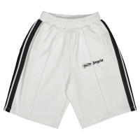 PA Angel Pantalones cortos a rayas con cinta de arcoíris, pantalones cortos holgados de cinco puntos con palmeras de calle alta, Unisex, para parejas - details 10