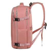 Bolsa de viaje portátil de gran capacidad para ordenador portátil de negocios, mochila informal multicapa con doble cremallera - details 11