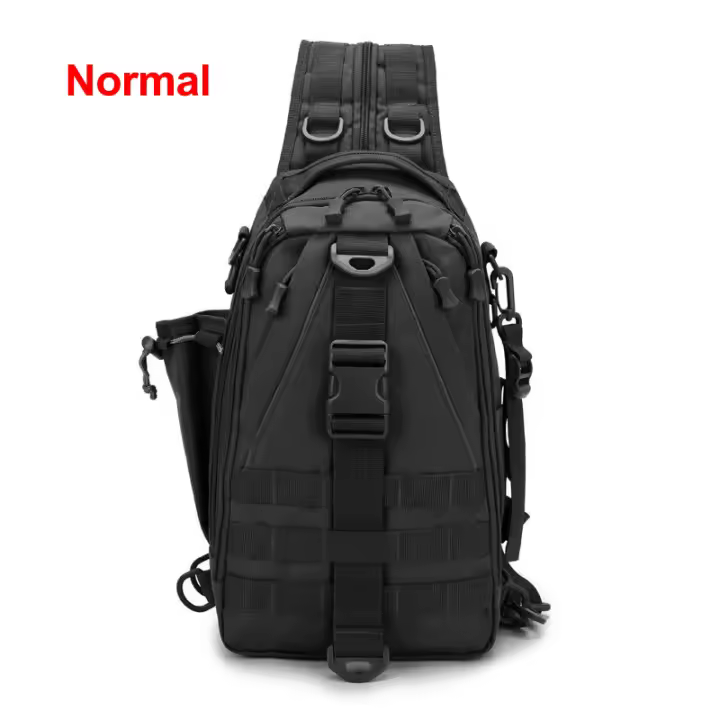 Mochila de Pesca de Gran Capacidad para Hombres Bolsa Táctica Molle para Excursionismo Camping con Caña de Lanzamiento de Señal Láser - 1