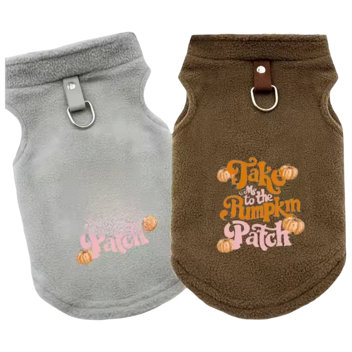 2PCS Ropa De Invierno Para Perros Estilo Halloween Con Abrigo Para Bulldog Francesés Y Chaquetas Para Pugs Material De Terciopelo Suave - 1