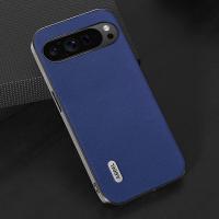 Funda de Teléfono Pixel 9 Pro con Abrigo de Cuero Texturado Cubierta Trasera de TPU y PC - details 1