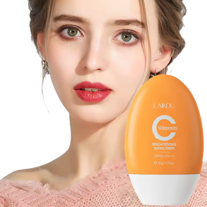 LAIKOU Protector solar facial con vitamina C Ultra SPF50 Protector solar corporal Anthelios Fluido invisible antibrillo |   Anti-imperfecciones - 1