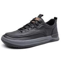 Nuevos zapatos de cuero informales para hombres chinos, cuello alto de moda, marca de calzado deportivo clásico en el mercado estadounidense - details 3