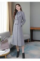 Abrigo grueso de lana para mujer, abrigo sobre la rodilla, cuello grueso de gran tamaño, extra largo, otoño e invierno, 2022 - details 7
