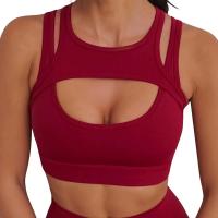 Sujetador deportivo hueco de moda para mujer, ropa deportiva de alto impacto, sujetador deportivo para Yoga y Fitness - details 2