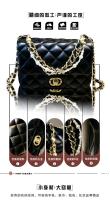 Bolso de alto sentido marca Hong Kong2025Nuevo temperamento salvaje rombo bolso de mano de viaje bolso de hombro de moda - details 3