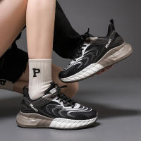 Suela de palomitas de maíz pareja transpirable zapatillas de deporte de los hombres de la plataforma versátil zapatos blancos estudiante zapatillas de correr - details 9