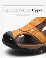 Novedad de verano, sandalias para hombre, sandalias romanas clásicas de cuero, zapatos de playa para exteriores, sandalias informales para senderismo acuático para hombre - details 7