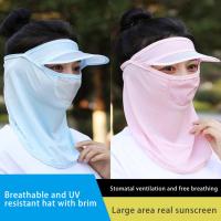 Gorra de Seda de Hielo de Protección Solar Transpirable, Anti-prueba, Visera para Ciclismo al Aire Libre Gorra de Moda para Mujeres - details 5
