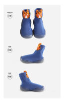 Calcetines de dibujos animados para bebé, zapatos con suela de goma suave, botines de bebé, primeros pasos - details 2