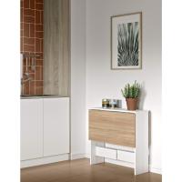 Mesa Plegable Contemporánea con 2 Solapas Plegables, Tablero de Partículas de Melamina, 103 x 76 x 73.4 cm - details 2