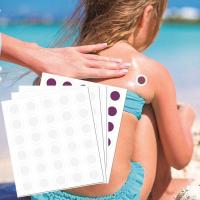 Parches de detección UV, pegatinas de prueba UV para protector solar, parche de detección soleado, autoadhesivo para recordatorio de protección solar, 120 Uds. - details 8