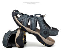 Sandalias de verano para hombre, nuevas sandalias de cuero genuino, zapatos de cuero transpirables para hombre, sandalias de playa, sandalias suaves de marca para exteriores para hombre, sandalias romanas - details 22