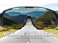 SCVCN Gafas de Sol Deportivas para Ciclismo Protección UV Lente Ajustable Ligera Marca Polarcarbono - details 1