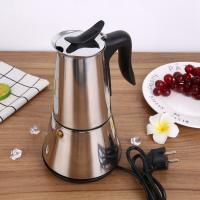 Cafetera eléctrica de acero inoxidable con enchufe europeo, máquina de Espresso con 6 tazas, percolador, cafetera clásica - details 1