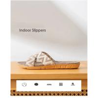 Zapatillas de Lino para Uso Doméstico Suela Gruesa, Tejido de Hierba de Verano, Tejido de Ratán, Casas para Hombres y Mujeres, Antideslizantes y Antiolores para Interiores - details 3