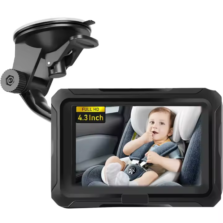 Espejo de seguridad para asiento trasero de bebé, accesorio cuadrado para cuidado infantil, Monitor para niños - 1